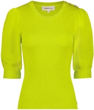 Fabienne Chapot Prachtige Lime Korte Mouw Pullover Topper Green Dames - Foto 3