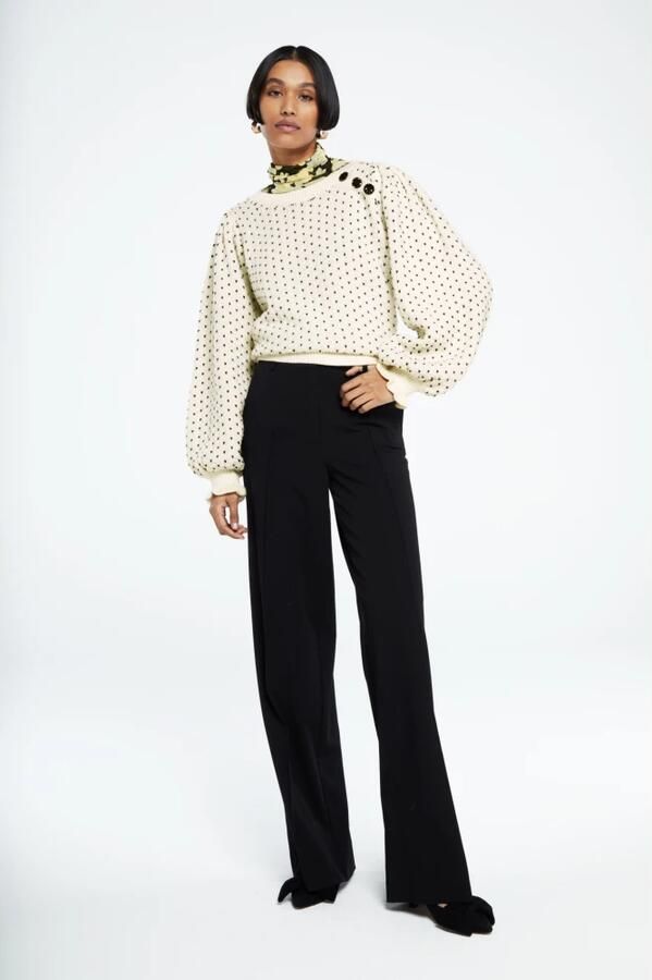 Fabienne Chapot Love Ballonmouw Pullover White Dames - Foto 4