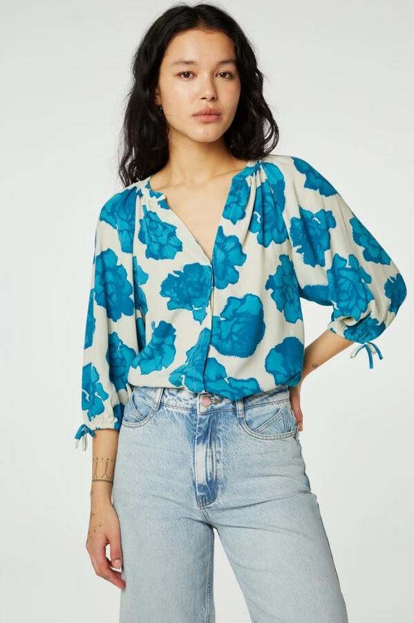 Fabienne Chapot Madame De Print Blouse Multicolor Dames - Foto 3