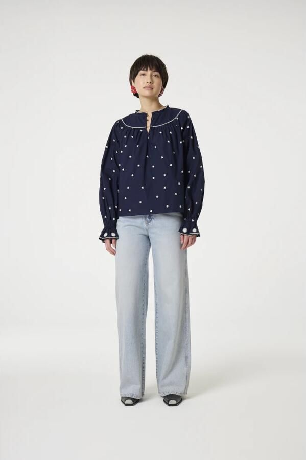 FABIENNE CHAPOT Dames Blouses Maisy Top Donkerblauw - Foto 6