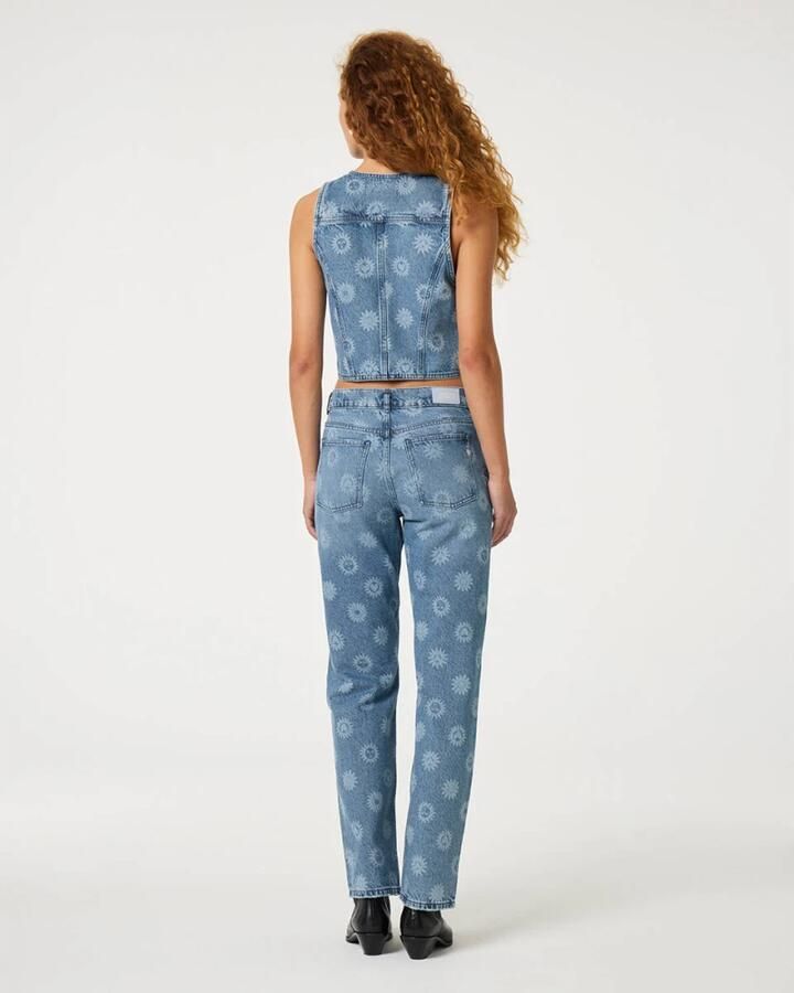 Fabienne Chapot regular waist slim fit jeans medium blue denim - Foto 3
