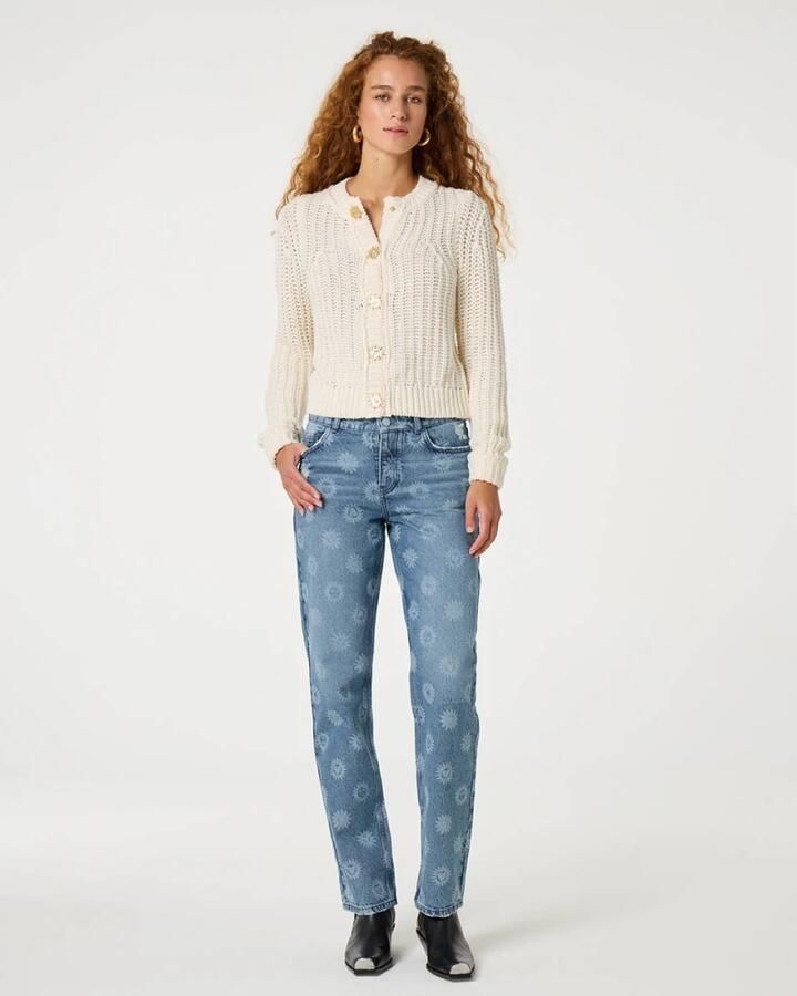 Fabienne Chapot regular waist slim fit jeans medium blue denim - Foto 4