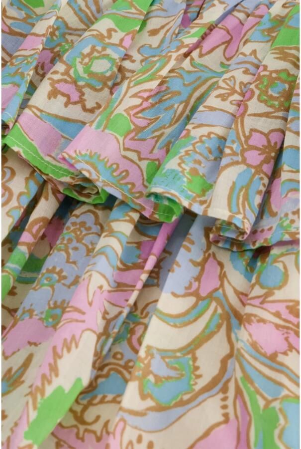 Fabienne Chapot Mary Rok Dubbele Ruffle Streep Elastische Tailleband Multicolor Dames - Foto 4