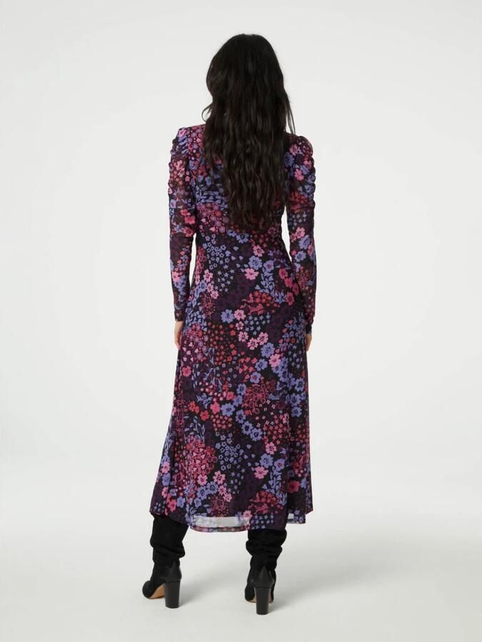 Fabienne Chapot gebloemde mesh jurk Bella multi - Foto 4