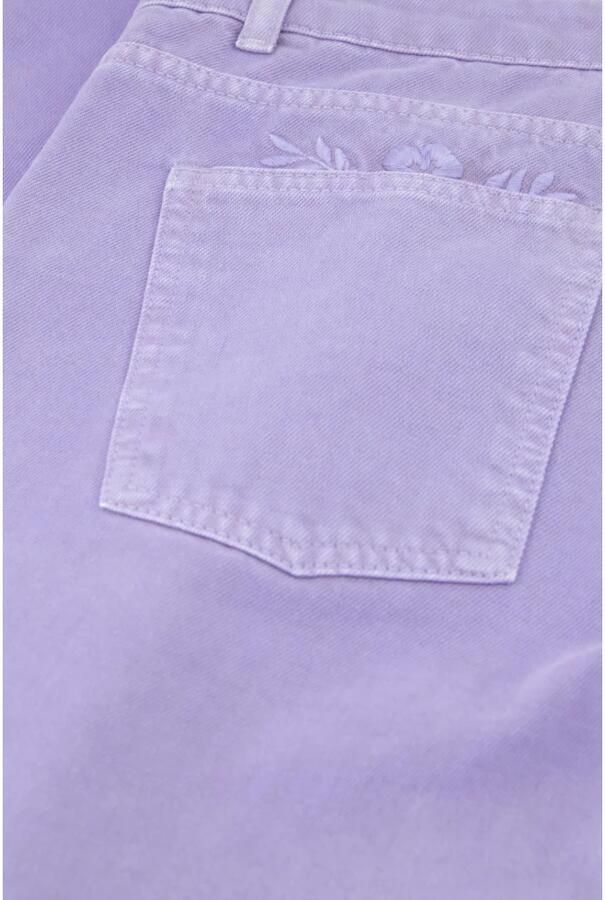 Fabienne Chapot Mid-hoge taille denim broek met rechte pijpen Purple Dames - Foto 2