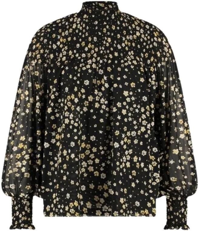Fabienne Chapot Mila Blouse met Bloemenprint Black Dames - Foto 4
