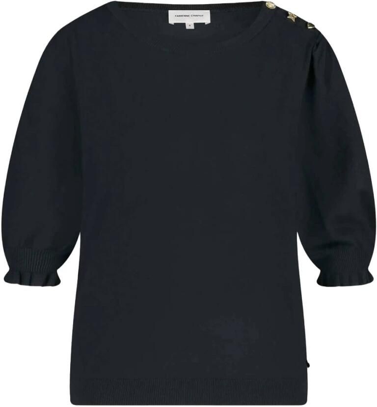 FABIENNE CHAPOT Dames Truien & Vesten Molly Short Sleeve Pullover Zwart - Foto 5