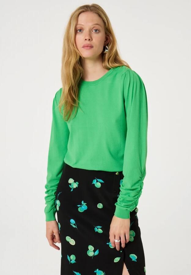 Fabienne Chapot Molly Scrunch Pullover Green Dames - Foto 4
