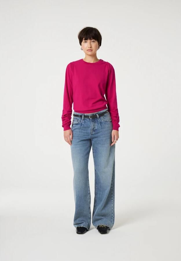 Fabienne Chapot Molly Scrunch Pullover Pink Dames - Foto 3