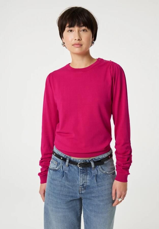 Fabienne Chapot Molly Scrunch Pullover Pink Dames - Foto 4