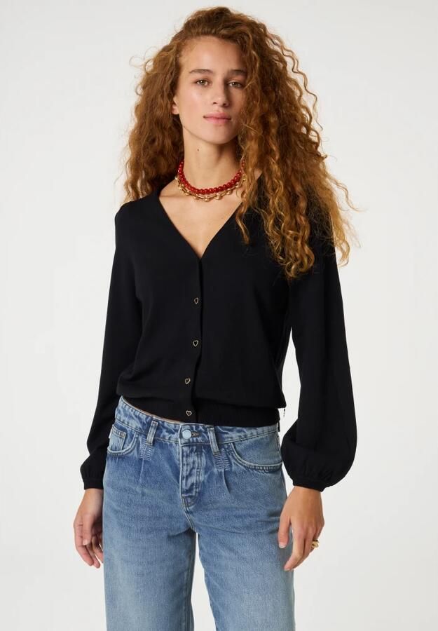 Fabienne Chapot Molly V-Neck Cardigan Black Dames - Foto 3