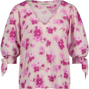 Fabienne Chapot top Nacha met all over print roze ecru