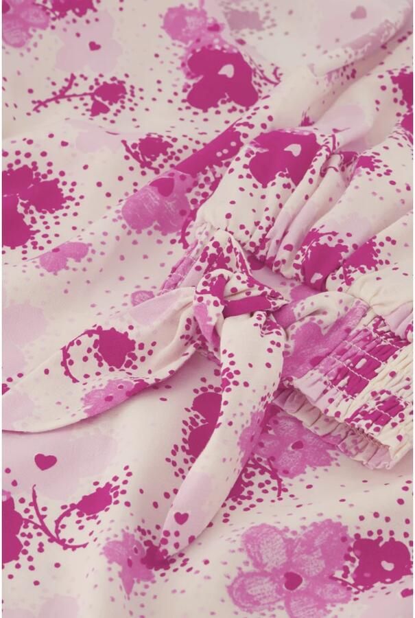Fabienne Chapot top Nacha met all over print roze ecru - Foto 2
