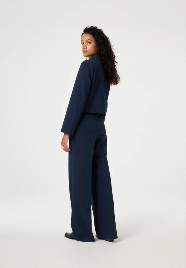 Fabienne Chapot cropped blazer donkerblauw - Foto 3