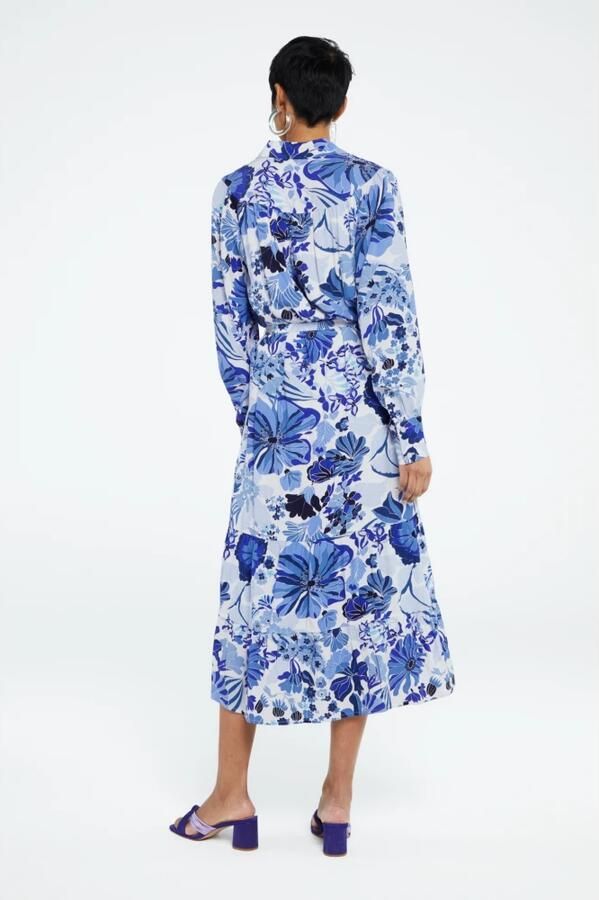 Fabienne Chapot Noa Jurk Le Pacha Azure Print Blue Dames - Foto 5