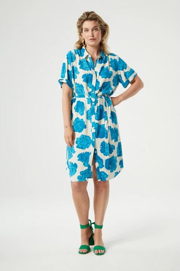 Fabienne Chapot Oversized Bow Belt Boyfriend Dress Multicolor Dames - Foto 3