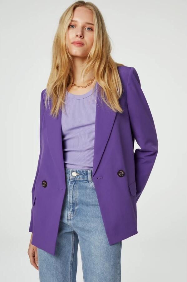 Fabienne Chapot Paarse Blazer met Klassieke Stijl Purple Dames - Foto 2