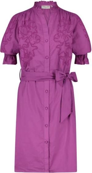 Fabienne Chapot Paarse Sterrenborduurjurk Pink Dames