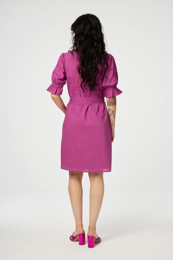 Fabienne Chapot Paarse Sterrenborduurjurk Pink Dames - Foto 5