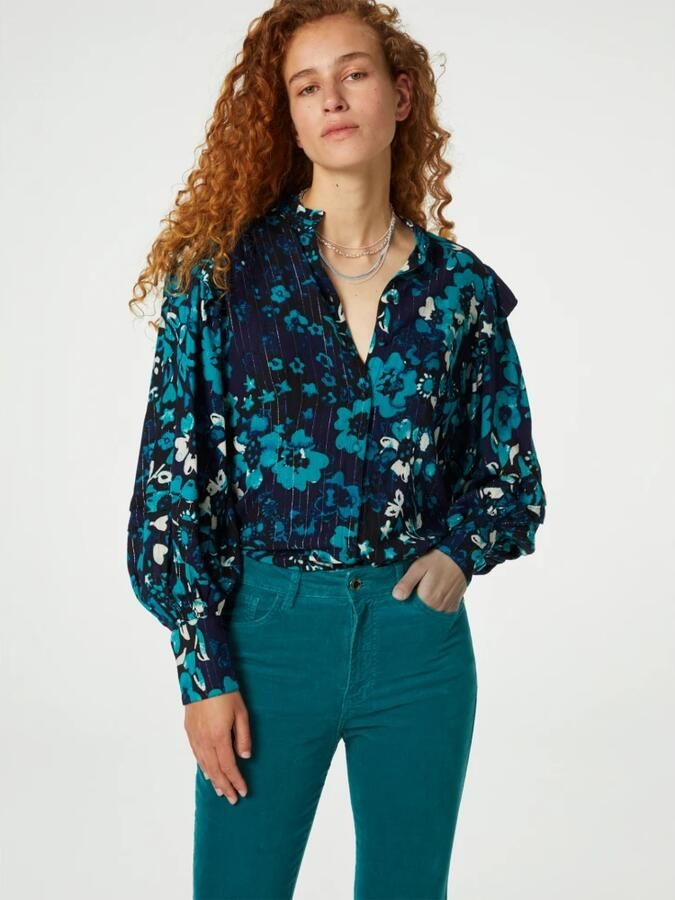 Fabienne Chapot Philo Blouse met Lange Mouwen Zwart Dames