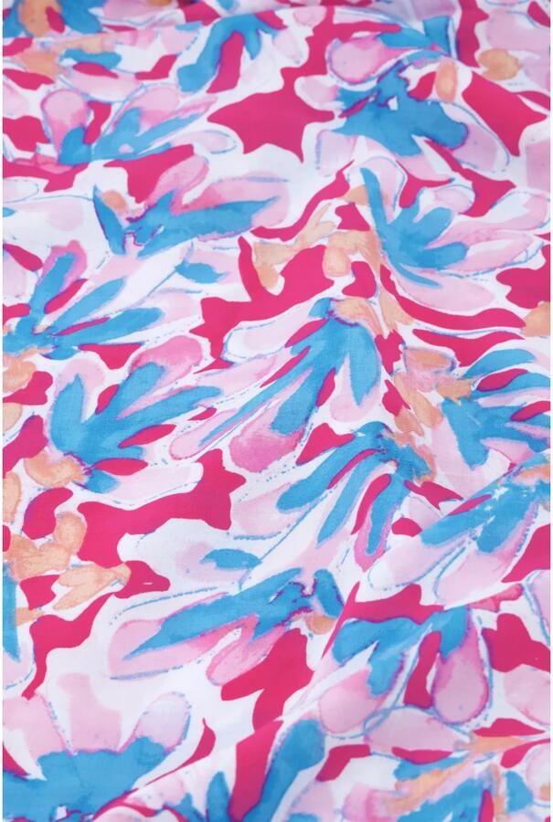 Fabienne Chapot gebloemde maxi jurk roze lichtroze blauw - Foto 2
