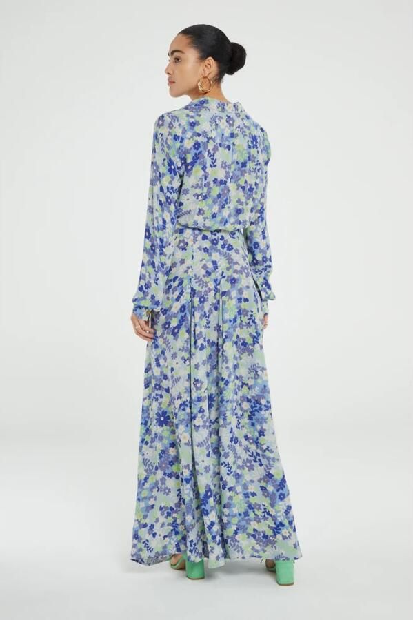 Fabienne Chapot Popping Flowers Maxi Jurk Blue Dames - Foto 5