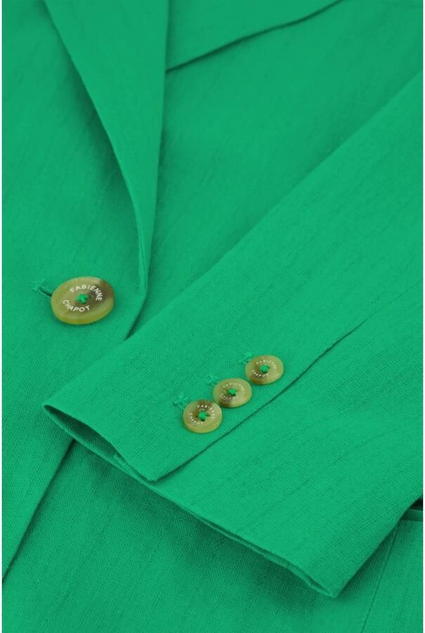Fabienne Chapot Elegante Linnen Blazer Green Dames - Foto 2