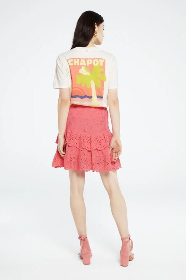 Fabienne Chapot Roze Gerimpelde Florence Rok Pink Dames - Foto 4