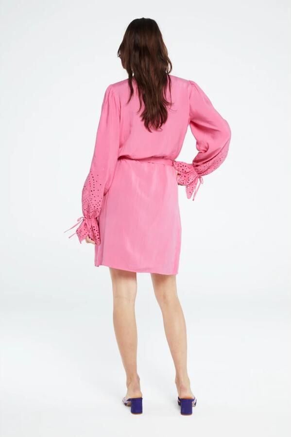 Fabienne Chapot Frisse Roze Jurk met Riem en Gedetailleerde Mouw Pink Dames - Foto 6