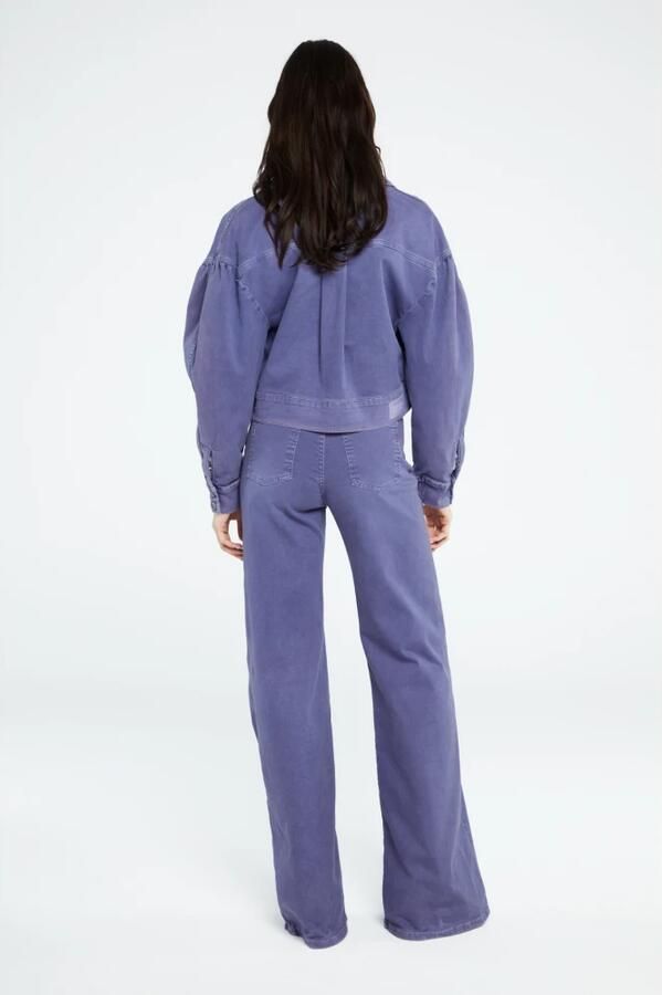 Fabienne Chapot Roze Korte Denim Jas Purple Dames - Foto 6