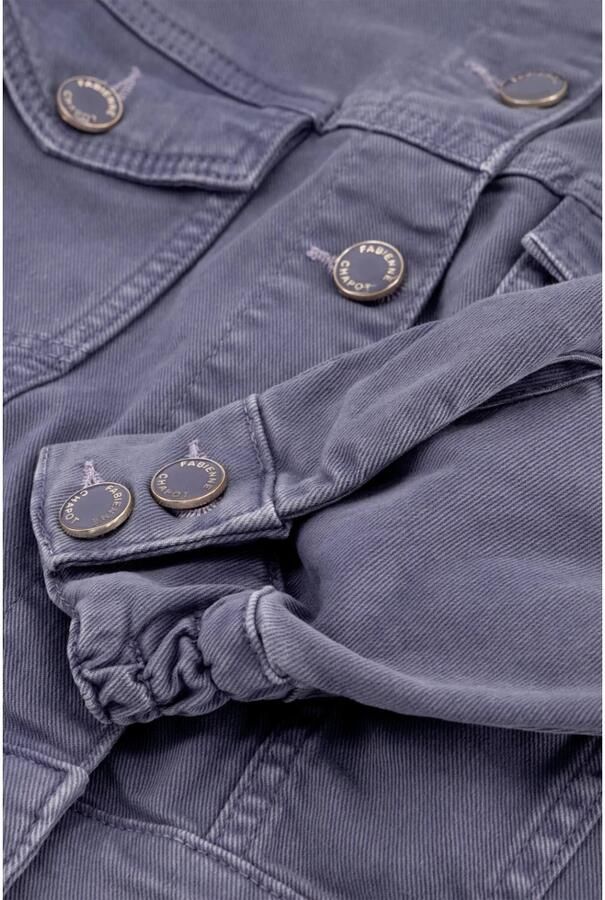 Fabienne Chapot Roze Korte Denim Jas Purple Dames - Foto 3