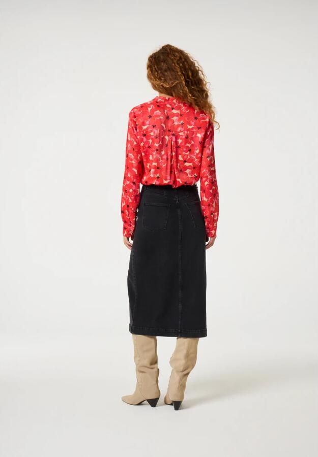Fabienne Chapot Carmel Denim Skirt Black Dames - Foto 7