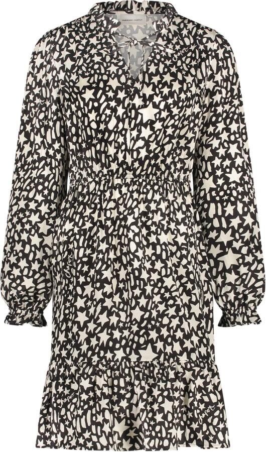 Fabienne Chapot Sterrenlicht V-Hals Jurk Black Dames - Foto 9