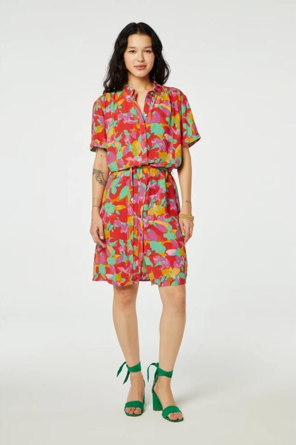 Fabienne Chapot Oversized Bow Belt Boyfriend Dress Multicolor Dames - Foto 3