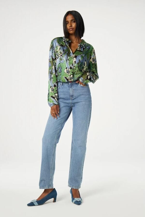 Fabienne Chapot Bloemenblouse met jungleprint Multicolor Dames - Foto 3