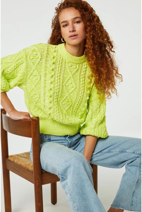 Fabienne Chapot Suzy Pullover 3 4 Mouw Yellow Dames - Foto 3