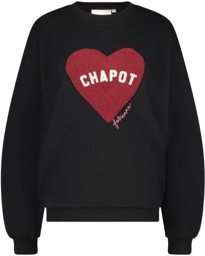 FABIENNE CHAPOT Dames Truien & Vesten Terry Sport Heart Sweater Zwart - Foto 5