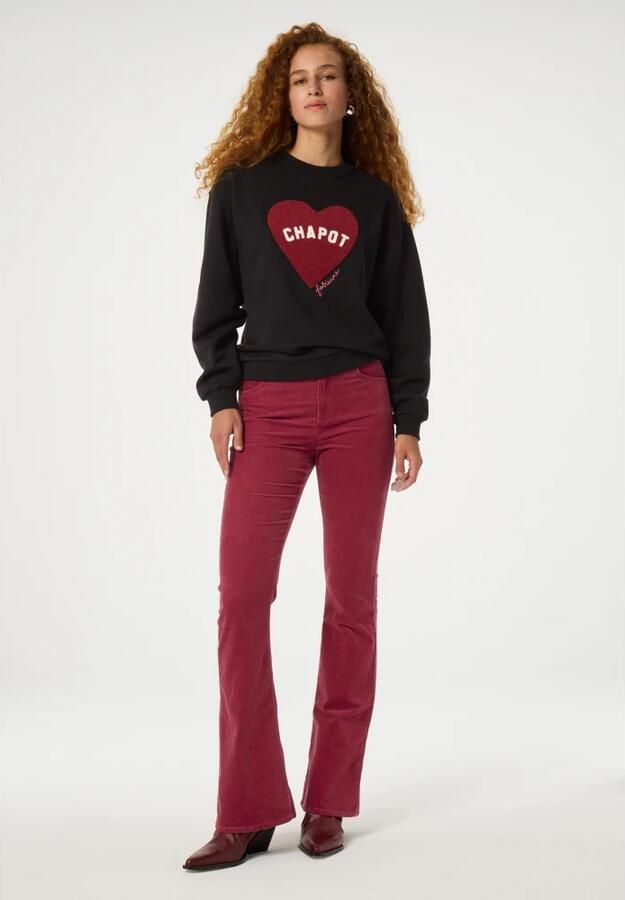 FABIENNE CHAPOT Dames Truien & Vesten Terry Sport Heart Sweater Zwart - Foto 2