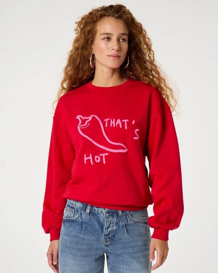 Fabienne Chapot Terry Sweater Red Dames - Foto 3