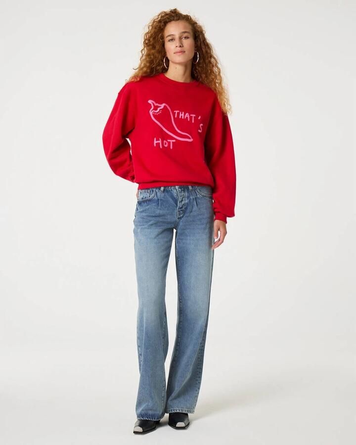 Fabienne Chapot Terry Sweater Red Dames - Foto 4