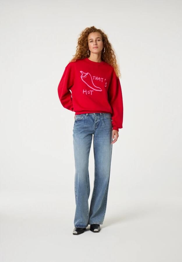 Fabienne Chapot Terry Sweater Red Dames - Foto 6