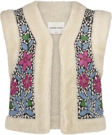 Fabienne Chapot gebloemd gilet Timmy beige multi - Foto 5