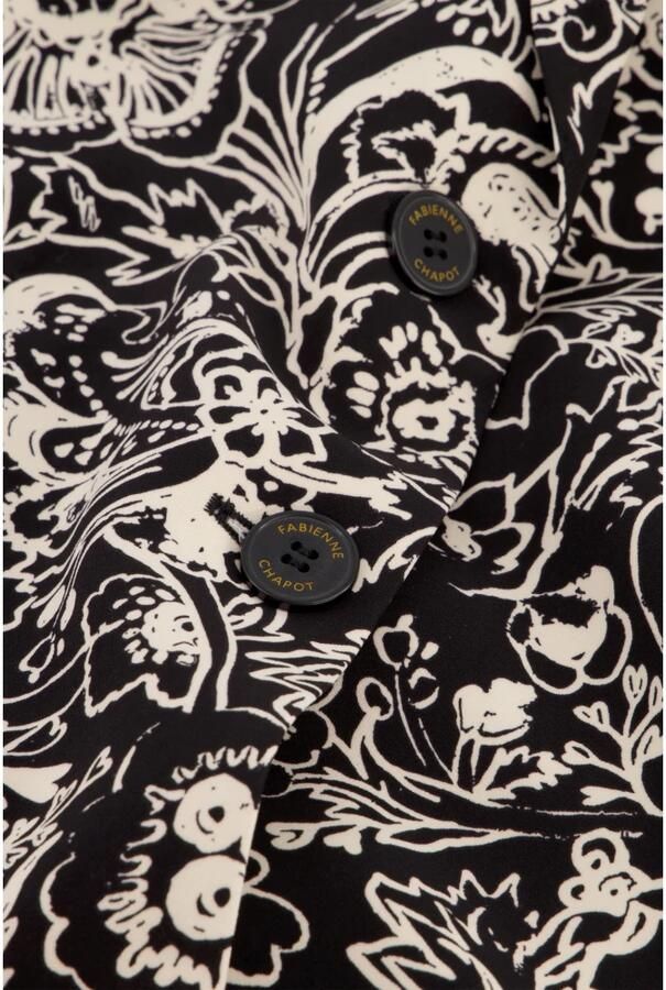 Fabienne Chapot Witte Acapulco Print Blazer Black Dames - Foto 3