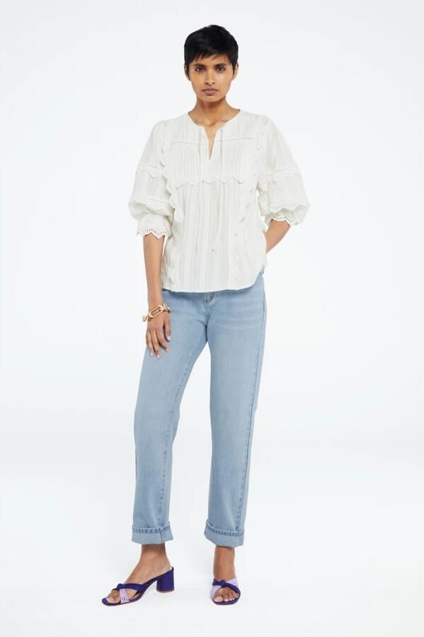 FABIENNE CHAPOT Dames Tops & T-shirts Lucia Ss Top 278 Gebroken Wit - Foto 4