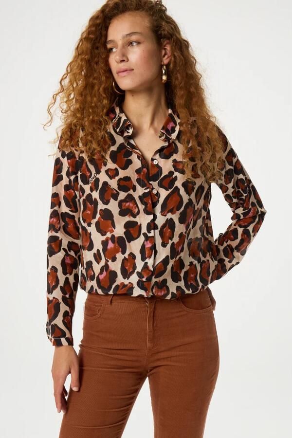 Fabienne Chapot Blouse met Animal-Print Elegant en veelzijdig Multicolor Dames - Foto 3