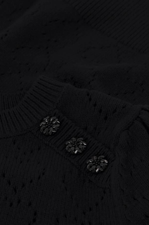Fabienne Chapot Zwarte Pullover met Hart Borduursel Black Dames - Foto 2
