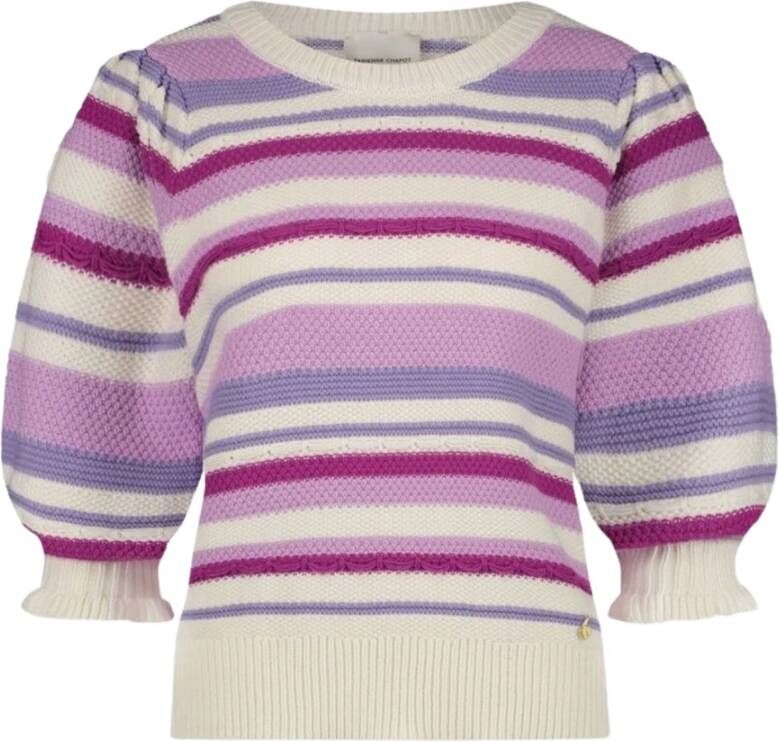 FABIENNE CHAPOT Dames Truien & Vesten Roberta Stripe Pullover 205 Gebroken Wit - Foto 7
