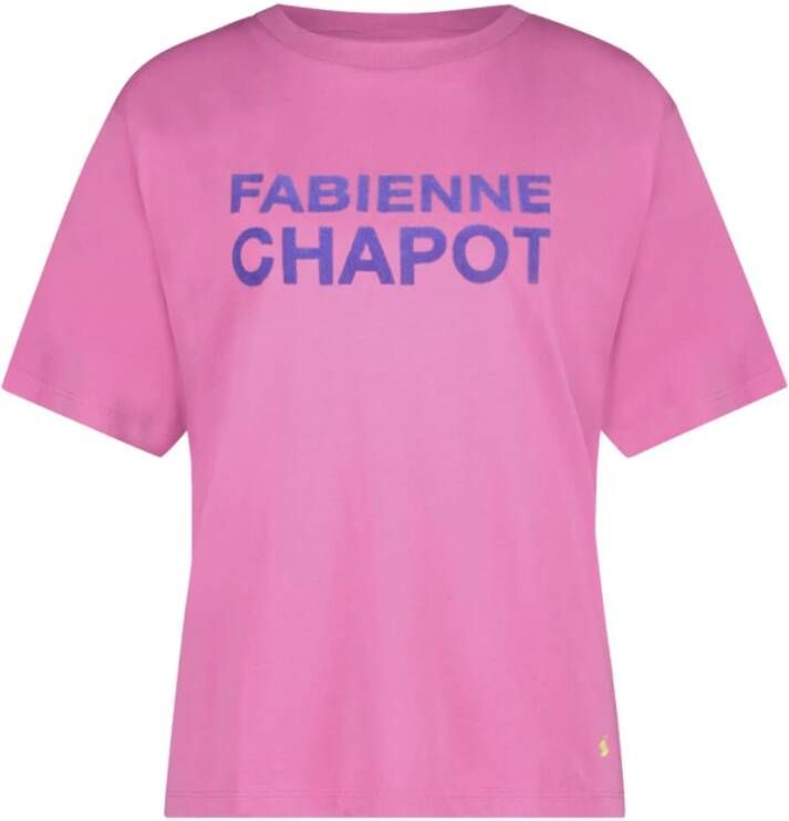 Fabienne Chapot Steve T-shirt Stijlvol en Comfortabel Pink Dames