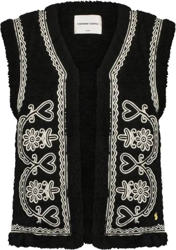 Fabienne Chapot Tobi Zwart Gilet Zwart Dames