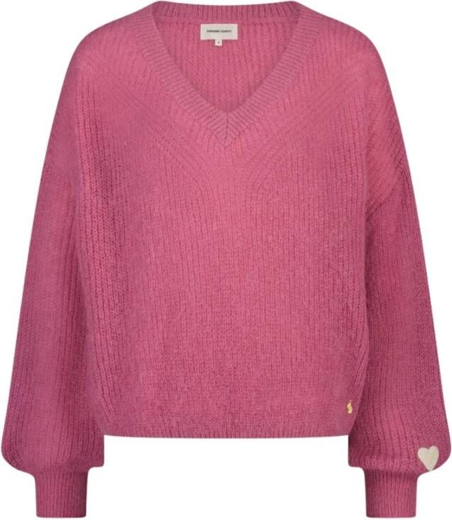 Fabienne Chapot V-neck Knitwear Roze Dames